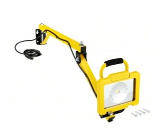  Dock Light: LED, 40 in Arm Reach, Articulating, 4,100 lm Max Brightness, 38 W